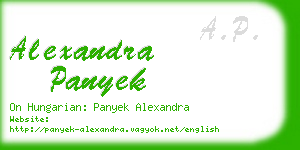 alexandra panyek business card